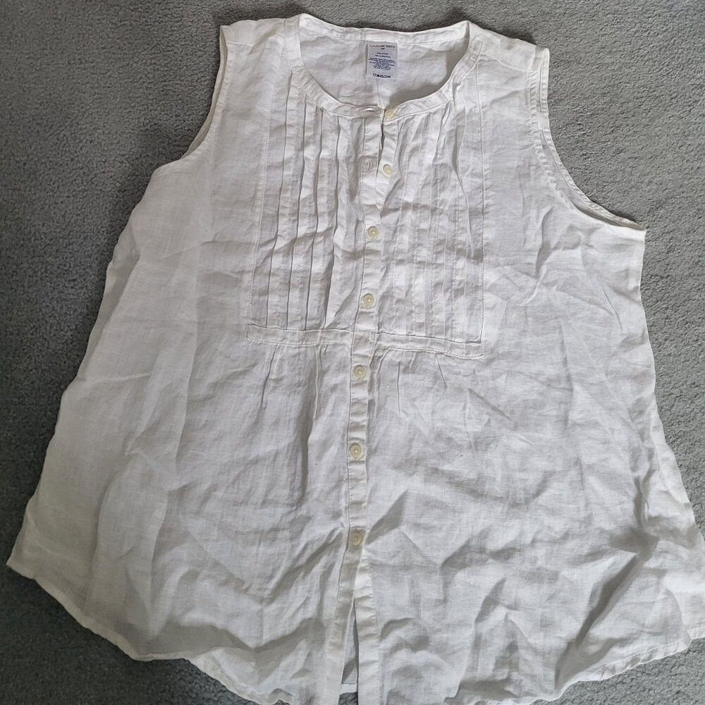 Summery Lands' End linen blouse